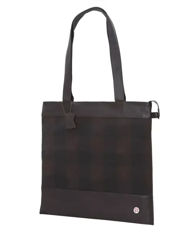 Waxed Graham Medium Tote Bag-Black - 10