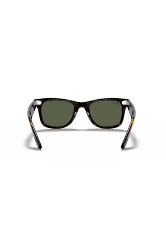 Wayfarer Dark Tortoise Coffee Bone Frame Green Lens Unisex Sunglasses Rb 2140 9012 - 3