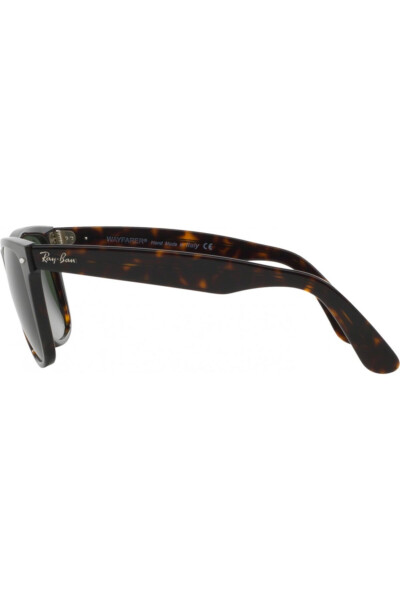 Wayfarer Dark Tortoise Coffee Bone Frame Green Lens Unisex Sunglasses Rb 2140 9012 - 5