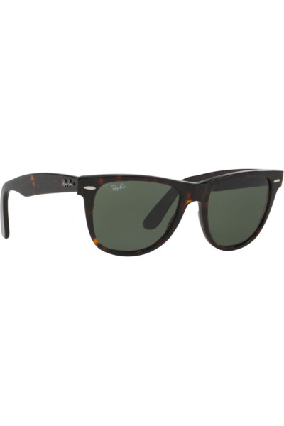 Wayfarer Koyu Kırçıllı Kahve Kemik Çerçeveli Yeşil Camlı Unisex Güneş Gözlüğü Rb 2140 9012 - 4