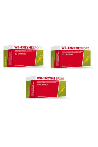 Wb-enzyme (Pineapple) Sport 50 Capsules | 3 Pack - 1