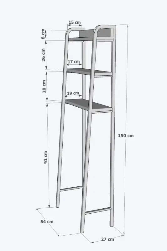 Wc орқаси, клозет рафи, клозет усти рафи ва органайзер, сочиқлик, ҳаммом тартибга солувчи - 3
