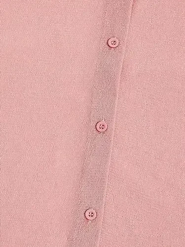 WDIRARA Men's Button Up Short Sleeve Cat Print Beachwear Striped Pocket Hawaiian Shirt Casual Collar Top - 3