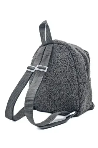 [ WE ARE WRITING THE NAME YOU WANT WITH EMBROIDERY ] Rabbit Anthracite 0-8 Years Old Children's Backpack, Kindergarten - Nursery - Gray - 5