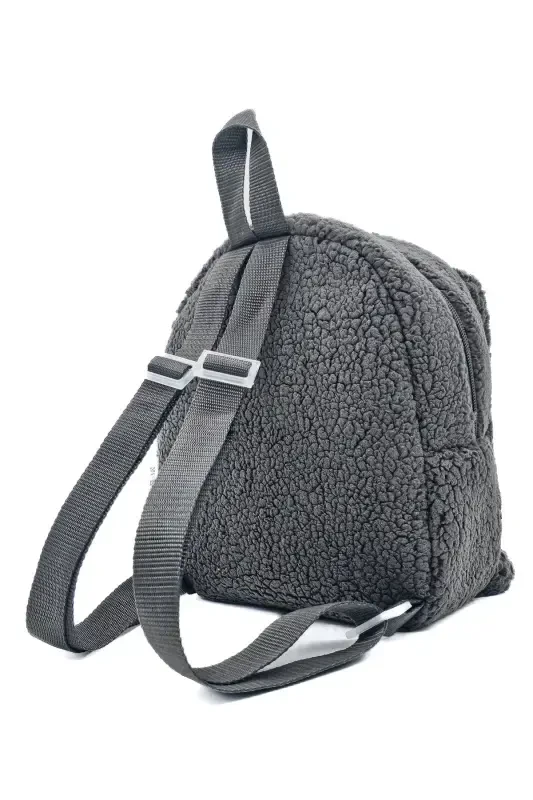 [ WE ARE WRITING THE NAME YOU WANT WITH EMBROIDERY ] Rabbit Anthracite 0-8 Years Old Children's Backpack, Kindergarten - Nursery - Gray - 5