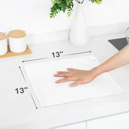 WEAWE White Microfiber Cleaning Cloth 13