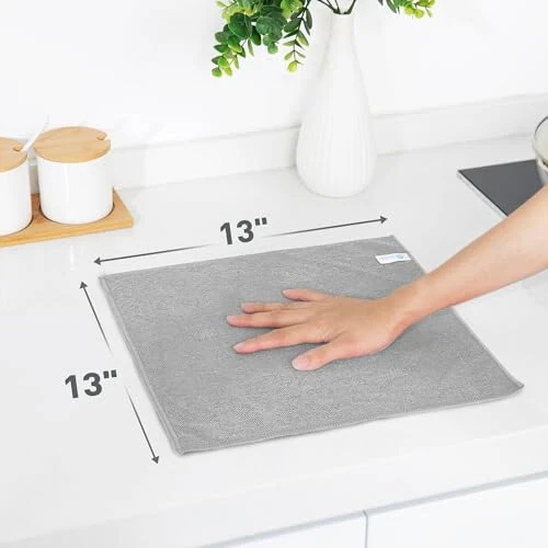 WEAWE Gray Microfiber Cleaning Cloth 13