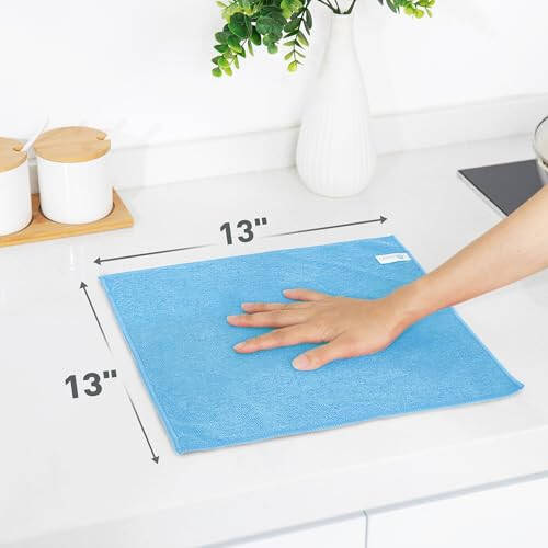 WEAWE Blue Microfiber Cleaning Cloth 13