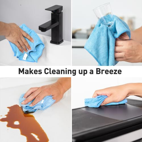 WEAWE Blue Microfiber Cleaning Cloth 13