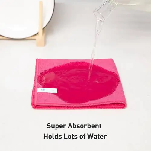 WEAWE Pink Microfiber Cleaning Cloth 13