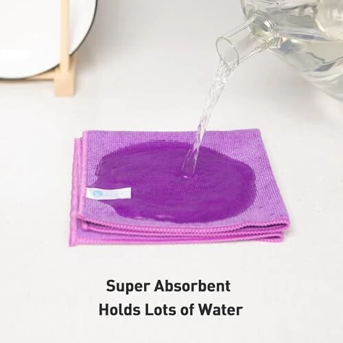 WEAWE Purple Microfiber Cleaning Cloth 13