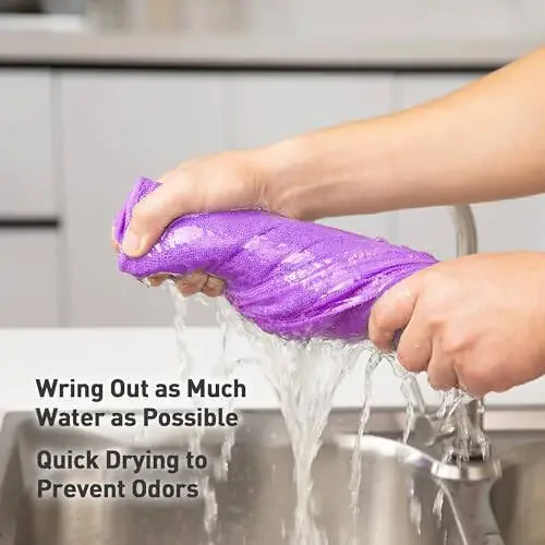 WEAWE Purple Microfiber Cleaning Cloth 13