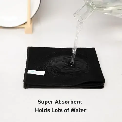 WEAWE Black Microfiber Cleaning Cloth 13