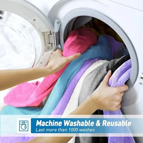 WEAWE Black Microfiber Cleaning Cloth 13