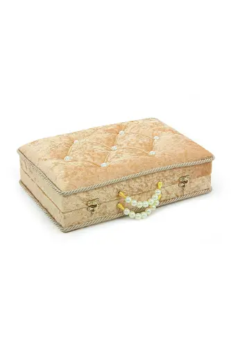 Wedding chest mat set, suitable as a gift for groom and bride, with Kuran and scarf set Gold - 4