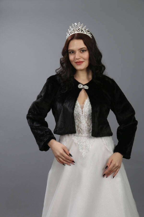 Wedding Fur-bridal Jacket-bridal Bolero-wedding Stole-wedding Fur-Shawl-wedding Accessories-evening Shawl - 1