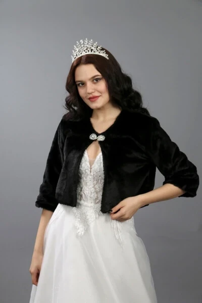 Wedding Fur-Wedding Jacket-Wedding Bolero-Bride Stole-Wedding Fur- Wedding Accessories-Evening Shawl - Modazone