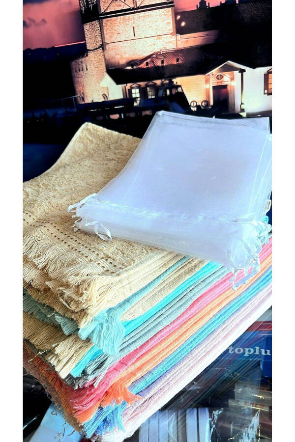 Wedding Towel, 20 Assorted (30X50CM KITCHEN TOWEL) and 20 Tulle Bags, Mawlid, Baby, Circumcision, Engagement - 1