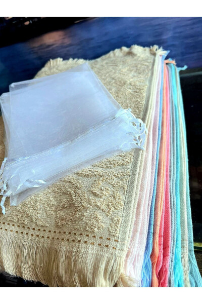 Wedding Towel, 20 Assorted (30X50CM KITCHEN TOWEL) and 20 Tulle Bags, Mawlid, Baby, Circumcision, Engagement - 2