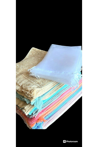 Wedding Towel, 20 Assorted (30X50CM KITCHEN TOWEL) and 20 Tulle Bags, Mawlid, Baby, Circumcision, Engagement - 8