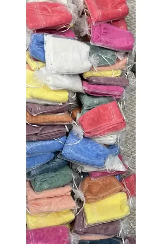 Wedding Towel, 20 Assorted (30X50CM KITCHEN TOWEL) and 20 Tulle Bags, Mawlid, Baby, Circumcision, Engagement - 3