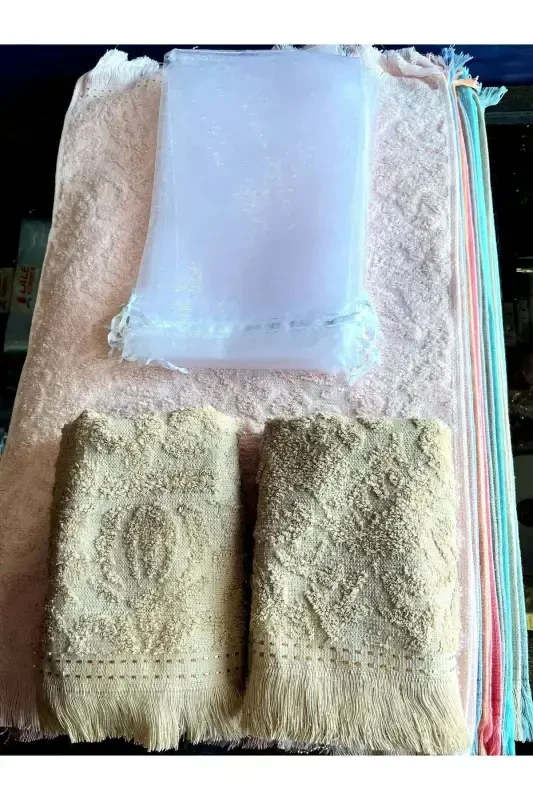 Wedding Towel, 20 Assorted (30X50CM KITCHEN TOWEL) and 20 Tulle Bags, Mawlid, Baby, Circumcision, Engagement - 8