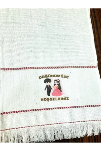 Wedding Towel Car Towel Convoy Towel 12-Pack. Pink Bride 2-WHITE 61 - 5