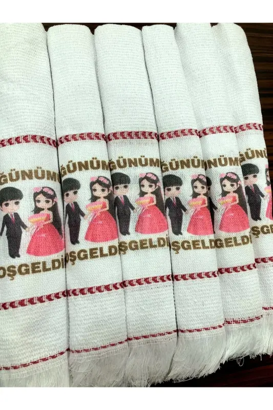 Wedding Towel Car Towel Convoy Towel 12-Pack. Pink Bride 2-WHITE 61 - 7