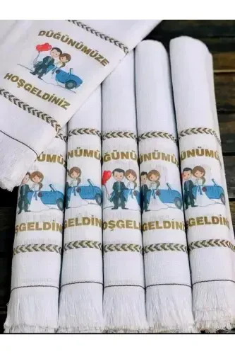 Wedding Towel Car Towel, Convoy Towel 12 Packaged Bride Groom Model-whitemavi - 1