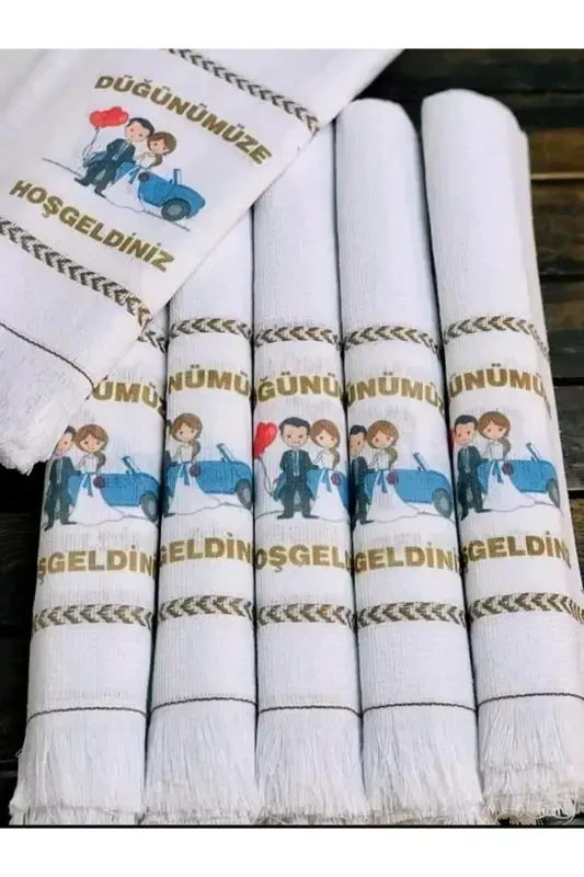 Wedding Towel Car Towel, Convoy Towel 12 Packaged Bride Groom Model-whitemavi - 1