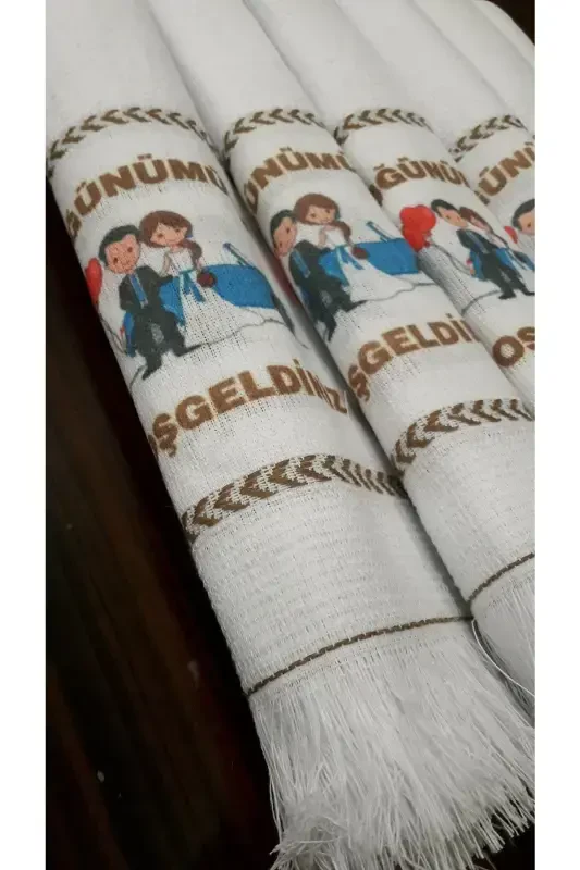 Wedding Towel Car Towel, Convoy Towel 12 Packaged Bride Groom Model-whitemavi - 5