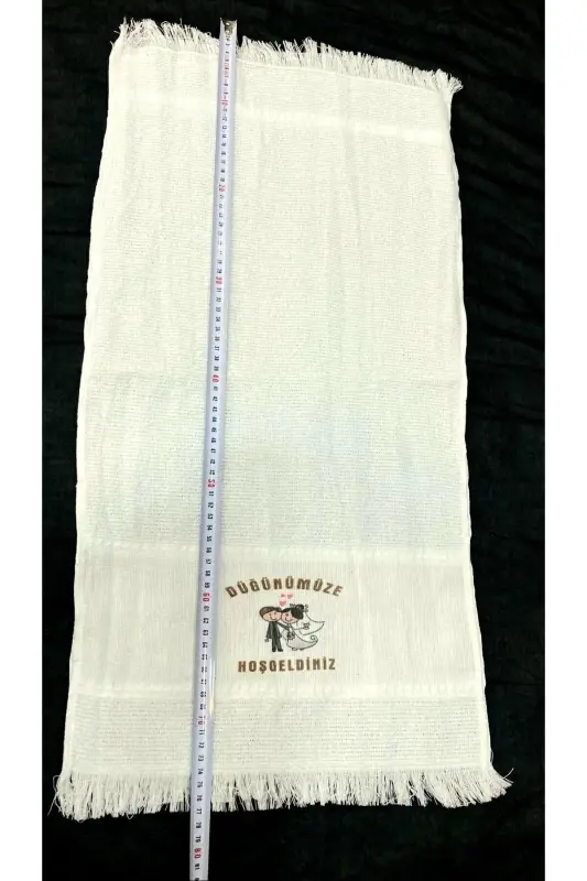 Wedding Towel Car Towel Convoy Towel 12 Pieces, Welcome to our wedding. okuluk.yörük Toy Dəsmal-white - 6