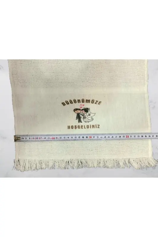Wedding Towel Car Towel Convoy Towel 12 Pieces, Welcome to our wedding. okuluk.yörük Toy Dəsmal-white - 7