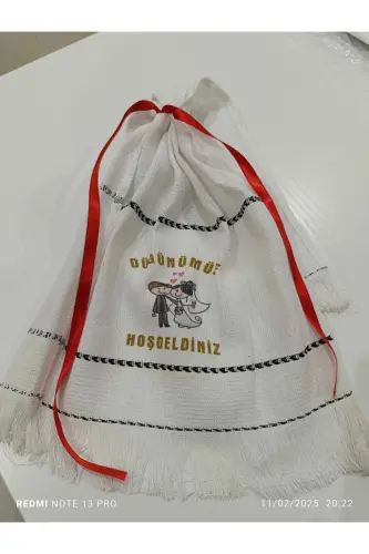 Wedding Towel Car Towel Convoy Towel 12 Pieces, Welcome to our wedding. okuluk.yörük Toy Dəsmal-white - 8