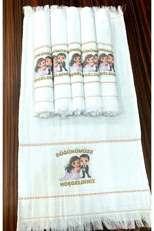 Wedding Towel, Tulle Pouch Wedding Towel Car Towel Convoy Towel 12-Piece Pack Yenigd-blue2 - 7