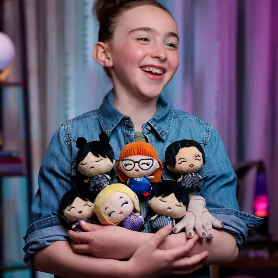 Wednesday Collectible Mini Plush, Officially Licensed Kids Toys for Ages 3 and Up by Just Play, Kids Toys for Ages 3 up - 1