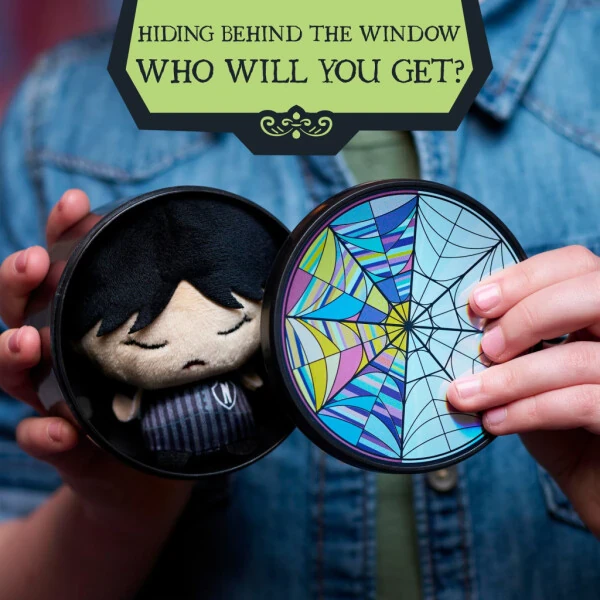 Wednesday Collectible Mini Plush, Officially Licensed Kids Toys for Ages 3 and Up by Just Play, Kids Toys for Ages 3 up - WEDNESDAY (1)