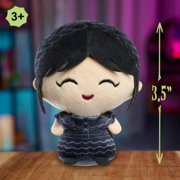 Wednesday Collectible Mini Plush, Officially Licensed Kids Toys for Ages 3 and Up by Just Play, Kids Toys for Ages 3 up - 4