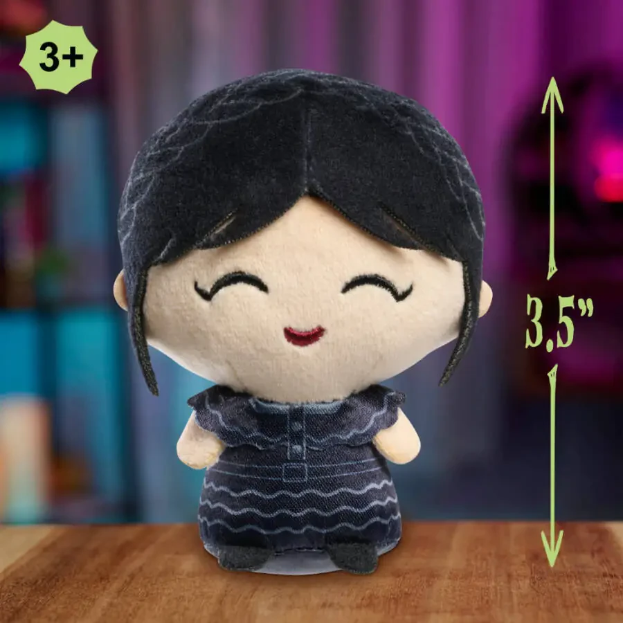 Wednesday Collectible Mini Plush, Officially Licensed Kids Toys for Ages 3 and Up by Just Play, Kids Toys for Ages 3 up - 4
