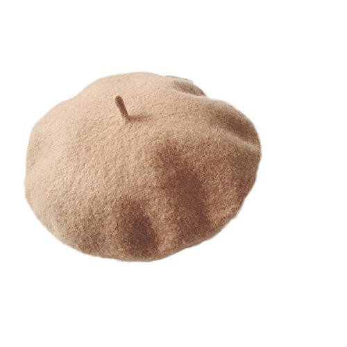 WeeH Beret Hat for Women Gril Winter Hats Wool Classic Vintage Beanie Cap - 1