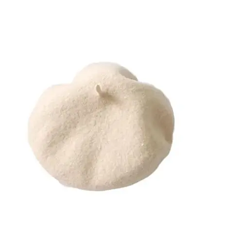 WeeH Beret Hat for Women Gril Winter Hats Wool Classic Vintage Beanie Cap - 1
