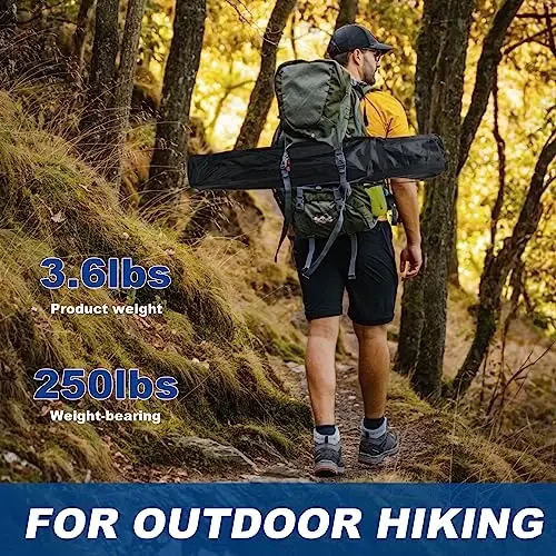 WEIDIORME 2 Pack Lightweight Camping Chairs for Adults & Teens, 250LBS Capacity Foldable Portable Chairs with Carry Bag, Compact Design for Camping, Beach, Picnics, and Outdoor Events - WEIDIORME (1)