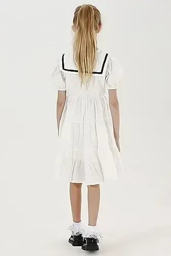 WEIDUAINI Baby Girls Socks Black and White Turn Cuff Lace Bow Ruffle Socks for Kids and Infants Toddlers - 4