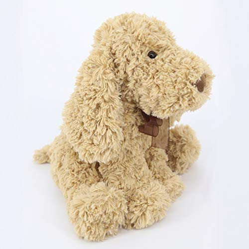 WEIGEDU Poodle Puppy Goldendoodle Stuffed Animal, Adorable Toy Dog Labradoodle Plush for Kids Boys Girls Birthday Easter Christmas Bedtime Gift, 11.8“ Golden - 3