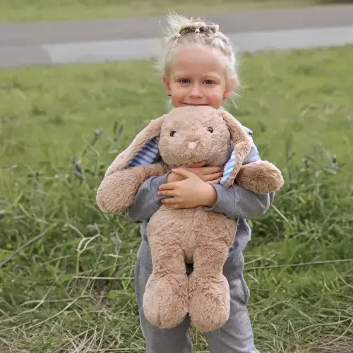 WEIGEDU Qudaloq Quyon O'yinchoqlari Pluş O'yinchoqlar Qiz do'sti Katta yoshlilar Bolalar uchun Pasxa Tug'ilgan kun Rojdestvo sovg'alari, 17.7 dyum - 1