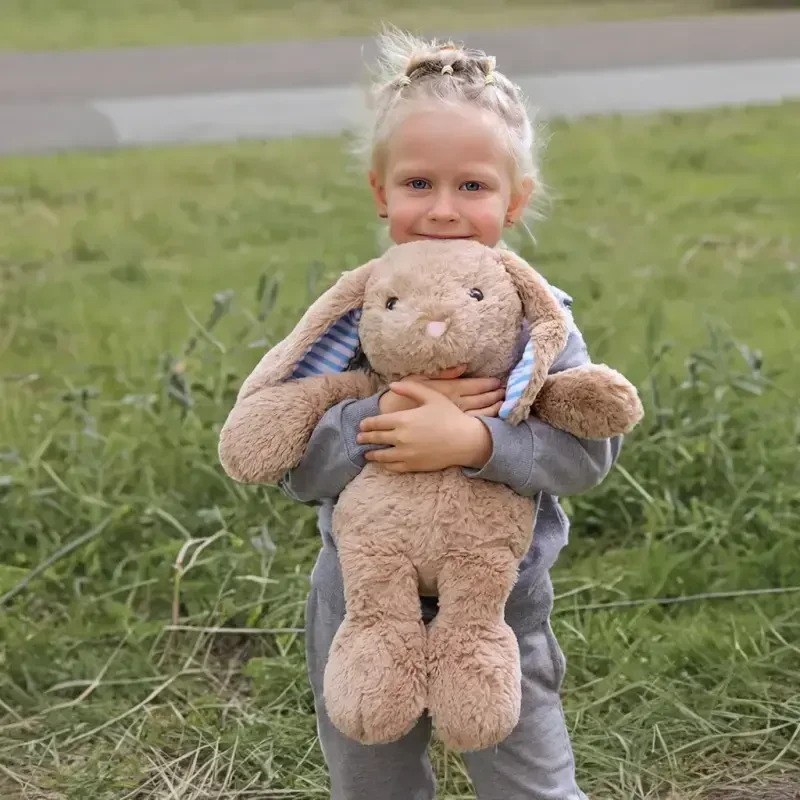 WEIGEDU Qudaloq Quyon O'yinchoqlari Pluş O'yinchoqlar Qiz do'sti Katta yoshlilar Bolalar uchun Pasxa Tug'ilgan kun Rojdestvo sovg'alari, 17.7 dyum - 1