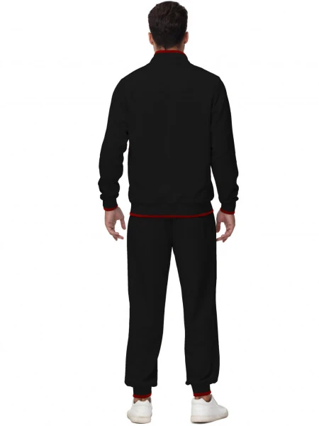 Weilanxin Men's Tracksuits Sweatsuits for Men Set Track Suits 2 Piece Casual Athletic Jogging Warm Up Full Zip Sweat Suits Black L - WEILANXIN (1)