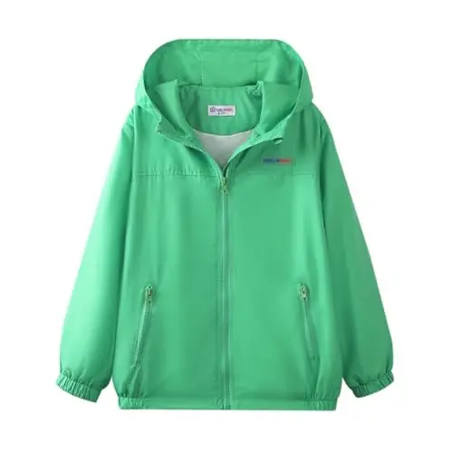 WELAKEN lightweight Jacket for Girls Kids & Toddler II Girls' Print Water-resistant Jacket - 1