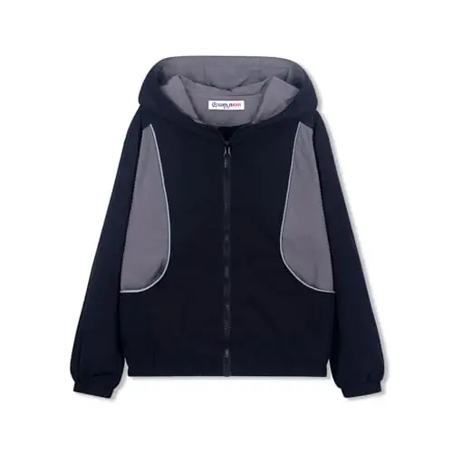 WELAKEN lightweight Jacket for Girls Kids & Toddler II Girls' Print Water-resistant Jacket 