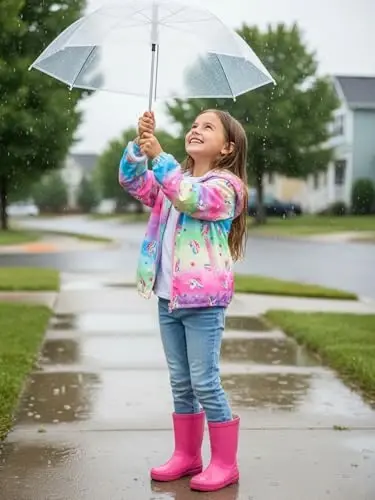 WELAKEN lightweight Jacket for Girls Kids & Toddler II Girls' Print Water-resistant Jacket - WELAKEN (1)